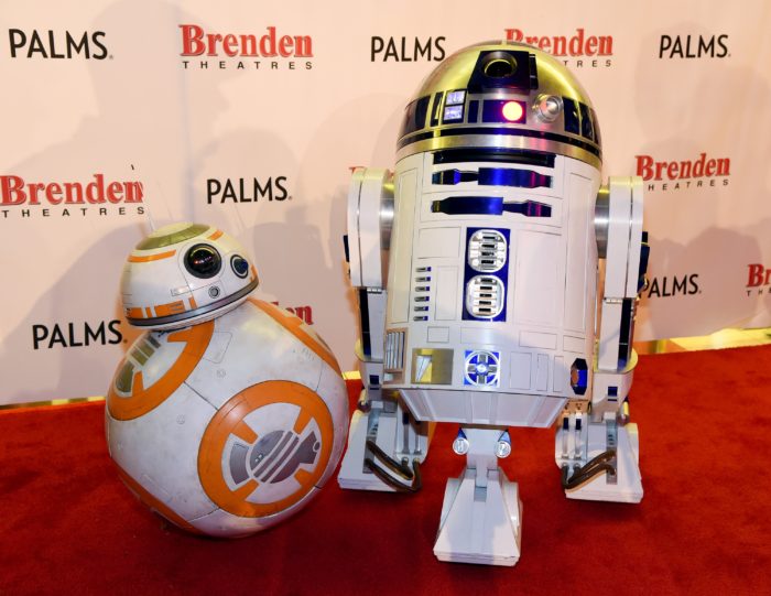 on opening night of Walt Disney Pictures And Lucasfilm's "Star Wars: The Force Awakens" at the Brenden Theatres inside Palms Casino Resort on December 17, 2015 in Las Vegas, Nevada.